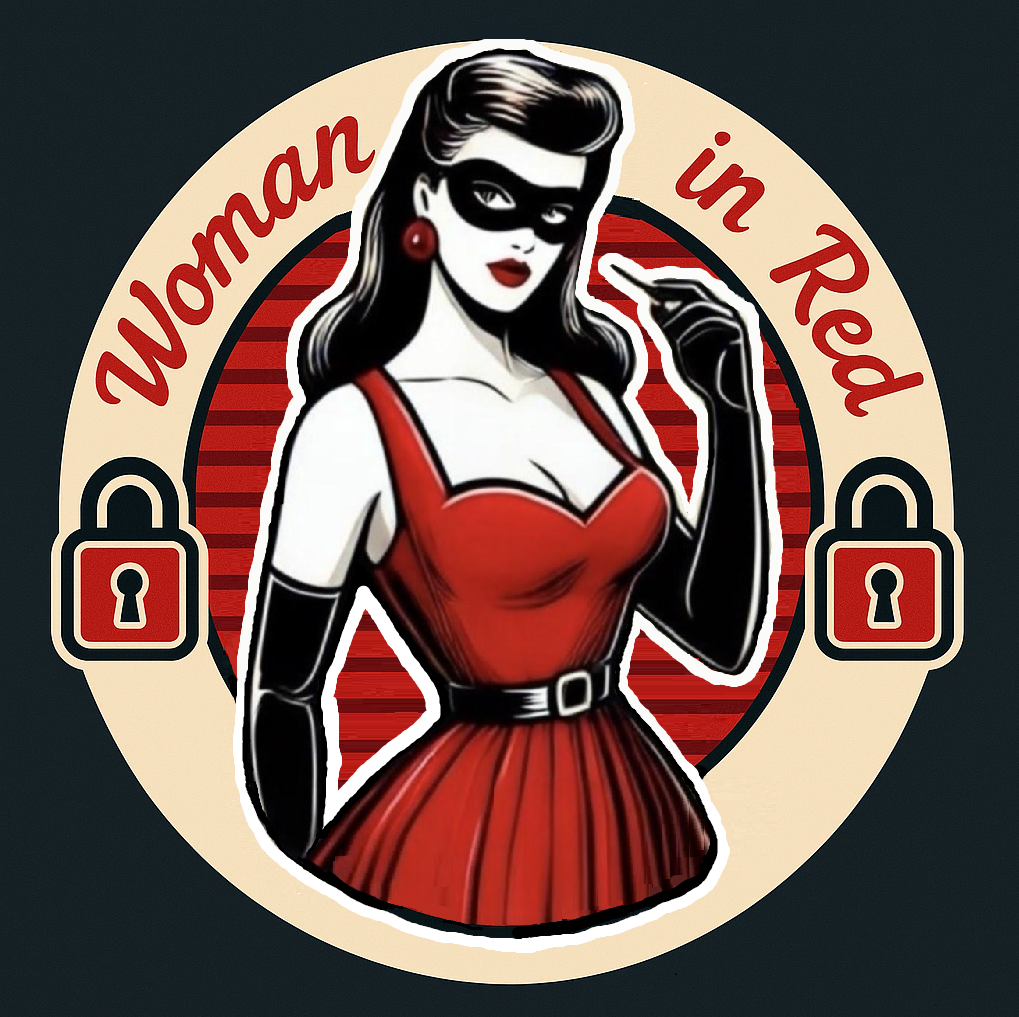 Woman in Red Logo